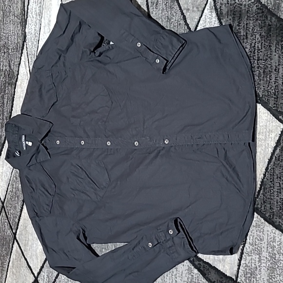 AFFLICTION EMBROIDERED BUTTON-DOWN BLACK LONG-SLEEVE SHIRT - Picture 8 of 16